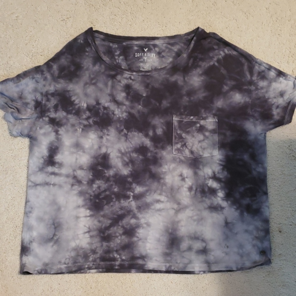 Black Tie Dye Super Soft Tshirt